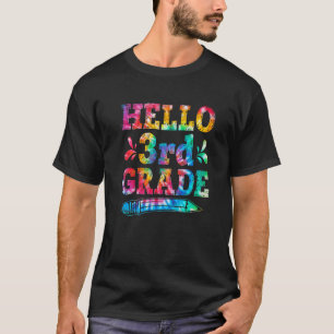 Camiseta Alô, 3º ano, Tie Dye 1º dia, Fixe De Volta Para Sc