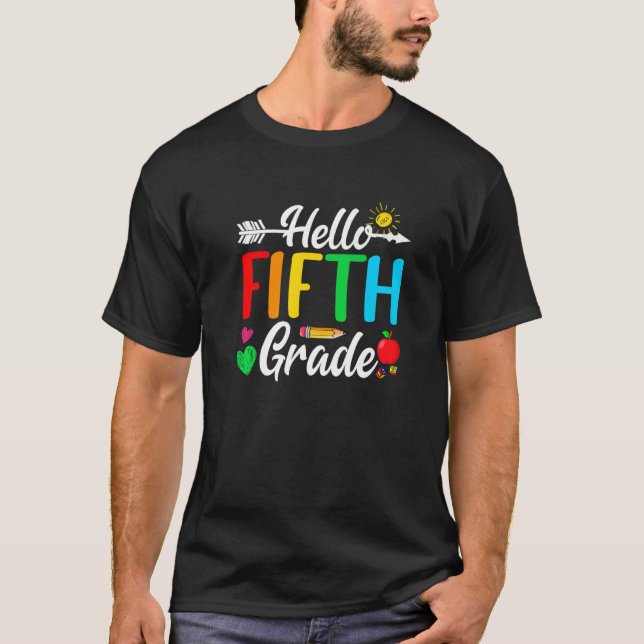 Camiseta Alô, 5º ano, 1º dia da escola de volta a Scho (Frente)