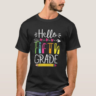 Camiseta Alô, 5º ano, 5 de Equipe, De Volta À Escola K