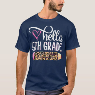 Camiseta Alô, 5º ano, 5 de Equipe, de volta à Escola Te