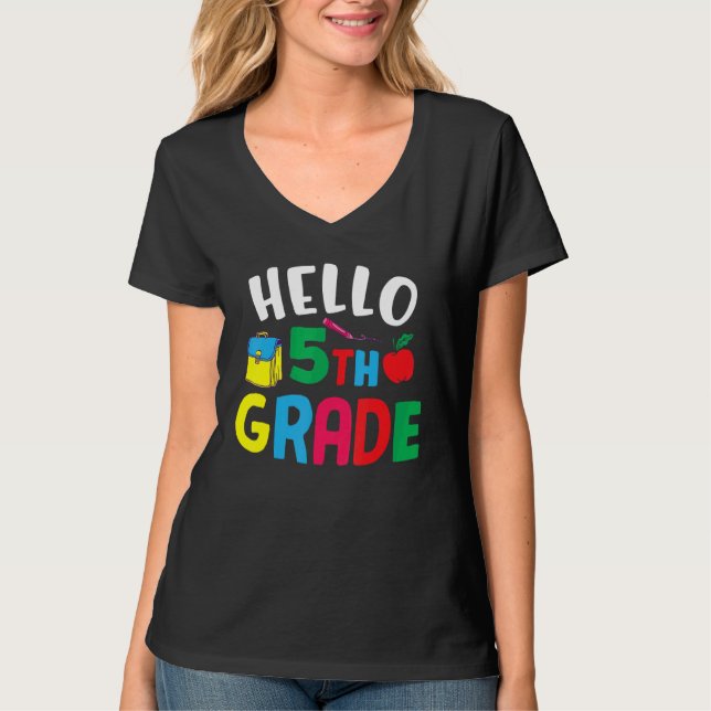 Camiseta Alô, 5º ano, 5, Grau 1 (Frente)