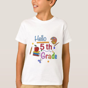 Camiseta Alô, 5º ano - Design de volta para a escola
