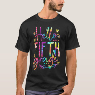 Camiseta Alô, 5º ano, Tie Dye, 1º dia da escola