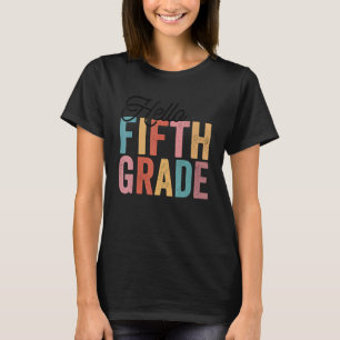Camiseta Alô, 5 5º Ano De Volta Ao Professor De Estudantes