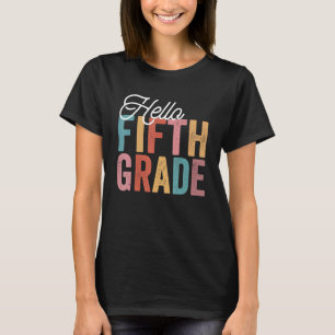 Camiseta Alô, 5 5º Ano De Volta Ao Professor De Estudantes