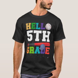 Camiseta Alô, 5, Volta Para O Quinto Formando De Baseball N