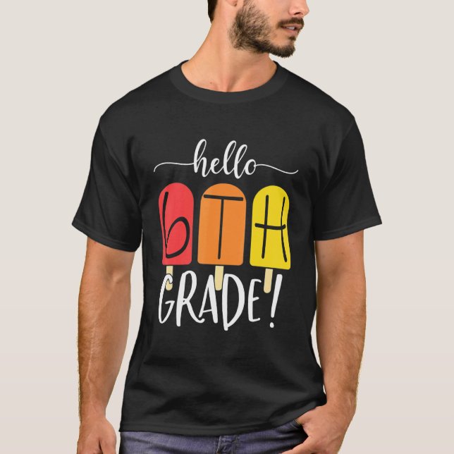 Camiseta Alô, 6, Professor Do Sexto Ano De Volta À Escola D (Frente)