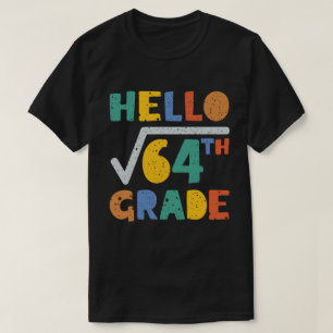 Camiseta Alô, 8.ª Raiz Quadrada Engraçada do 64 Matemát