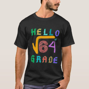 Camiseta Alô, 8.º ano de Raiz Quadrada Engraçada de 64 Mate