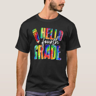 Camiseta Alô Alô Estudante De Tie Dye Do Quarto Grau De Vol