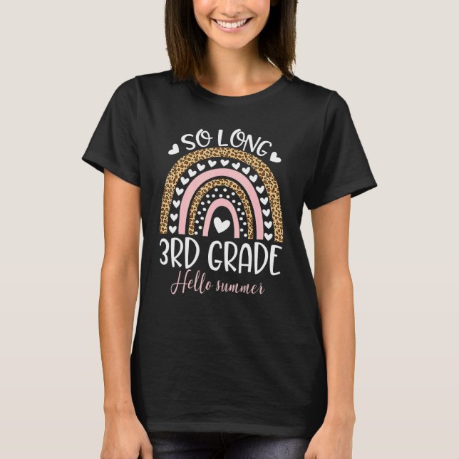 Camiseta Alô Aluna Aluna de Verão, estudante de longa data, (Frente)