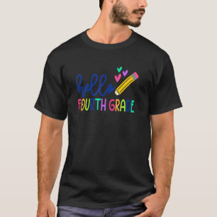 Camiseta Alô Aluno do 4º ano do professor Primeiro dia O
