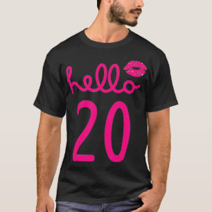 Camiseta Alô, Aniversário De 20 De 20 Anos, Capítulo 20 Par