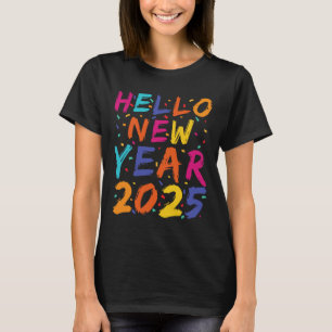 Camiseta Alô, Ano Novo, Comemoração de 2025 Family Matching