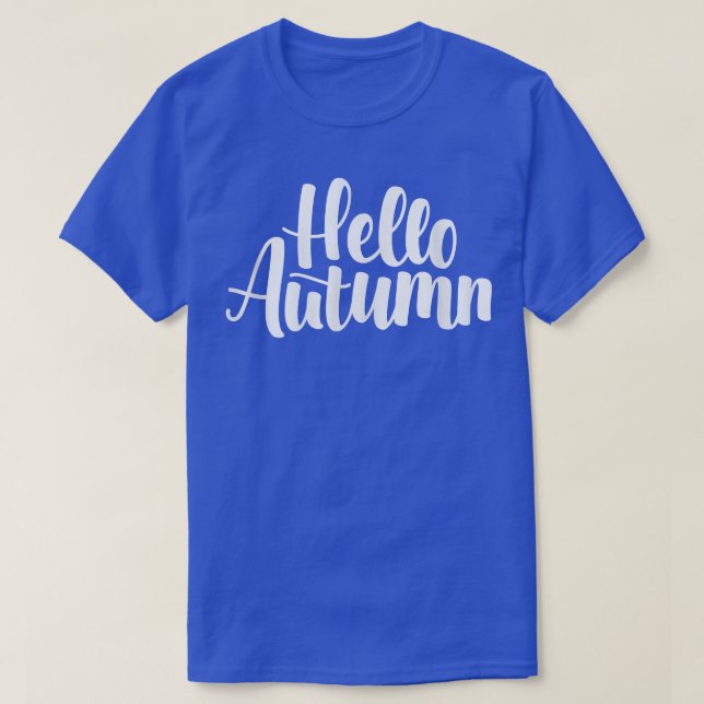 Camiseta Alô Autumn Love Fall Design (Frente do Design)