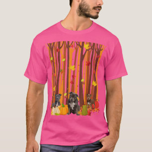 Camiseta Alô Autumn Pitbull Maple Leaf Fall Pumpkin Mens