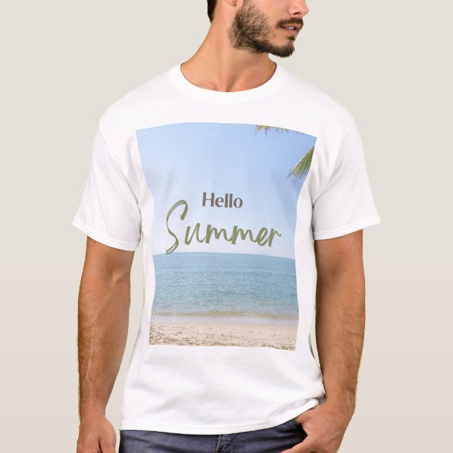 Camiseta Alô, Camisa-T de Verão (Frente)