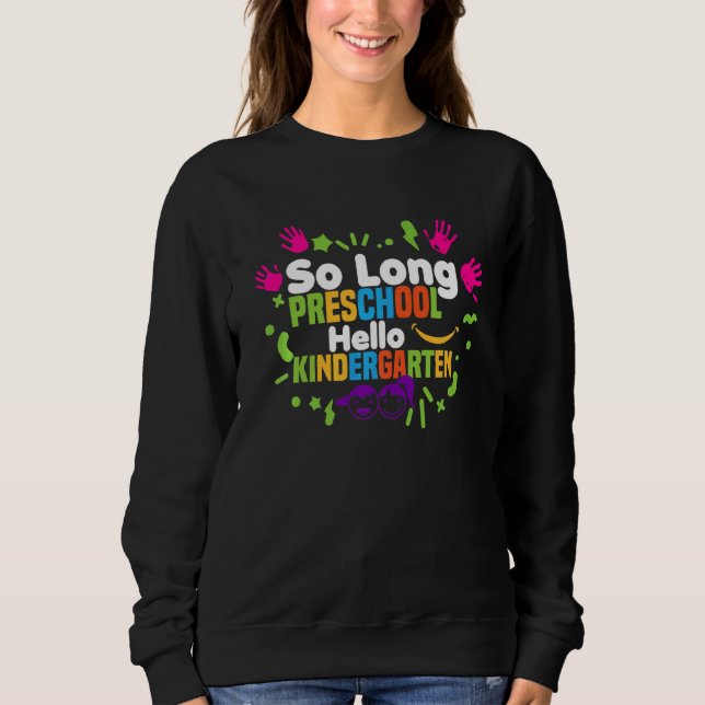Camiseta Alô Da Pré-Escola Longa, Jardim De Infância, Mudan (Frente)
