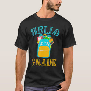 Camiseta Alô, Décimo Ano De Volta À Mochila Do Dia Da rua D
