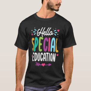 Camiseta Alô, Ensino Especial De Volta Ao Professor De Esco