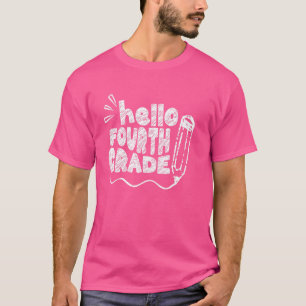 Camiseta Alô Equipe do 4º ano do 4º ano de volta à escola T