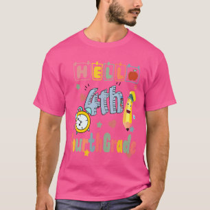 Camiseta Alô Equipe do 4º ano do 4º ano de volta à escola T