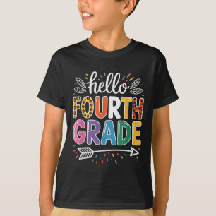 Camiseta Alô Equipe do 4º ano do 4º ano de volta à escola T