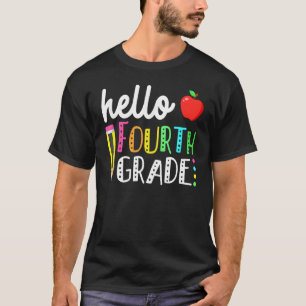 Camiseta Alô Equipe do 4º ano do 4º ano de volta à escola T