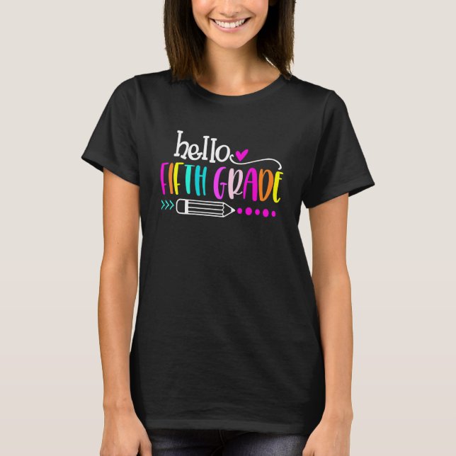 Camiseta Alô Equipe Do 5º Ano De Volta Ao Ensino De Profess (Frente)