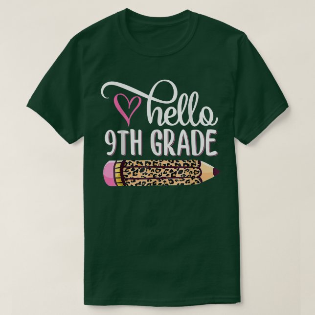 Camiseta Alô, Equipe do 9º ano, de volta à Escola Te (Frente do Design)