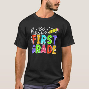 Camiseta Alô, Equipe Do Primeiro Ano De Volta Às Crianças D
