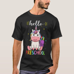Camiseta Alô Equipe Pré-Escolar No Primeiro Dia De Volta À