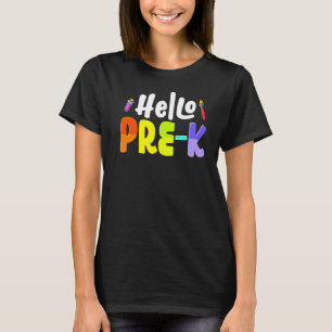 Camiseta Alô Equipe Pré K Professores Pré K De Volta À Esco