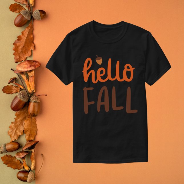 Camiseta Alô Fall Acorn animado (Criador carregado)