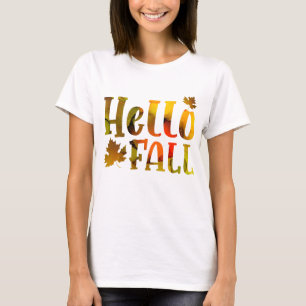 Camiseta Alô Fall Autumn Maple Leaf Cote