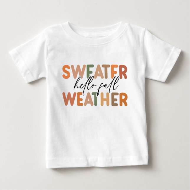 Camiseta Alô Fall | Clima De Sweater (Frente)