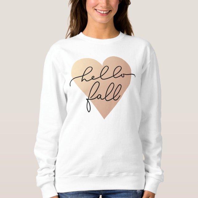 Camiseta Alô, Fall Love Heart (Frente)