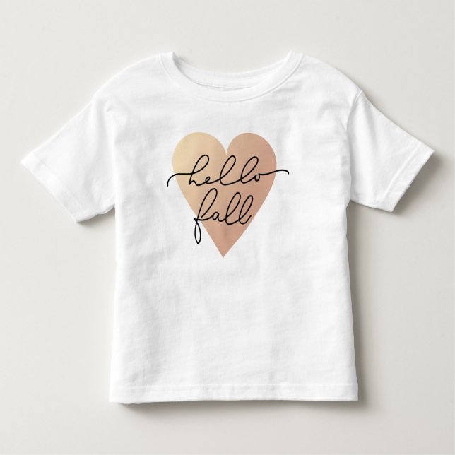 Camiseta Alô, Fall Love Heart (Frente)