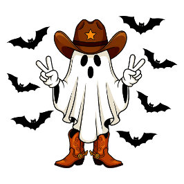 Camiseta Alô Fantasma Caubói