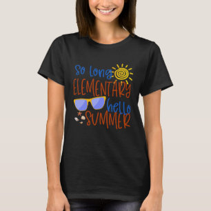 Camiseta Alô fundamental, estudante universitário de verão,