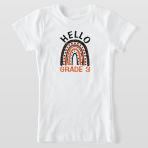 Camiseta Alô Grau 3 Halloween Boho arco-íris