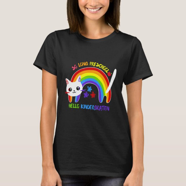 Camiseta Alô, infantário, pré-K Gra (Frente)