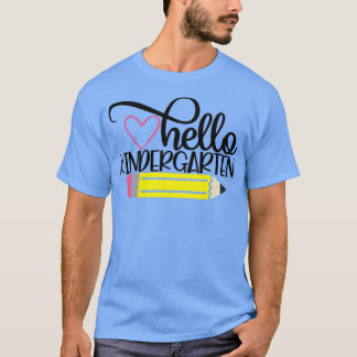 Camiseta Alô, jardim de infância de volta ao professor univ