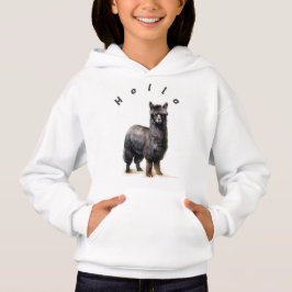 Camiseta Alô Lama da Criança Unisex Personalizada. Llama