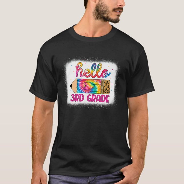 Camiseta Alô, Lápis De Corante Leopard Da 3ª Série, De Volt (Frente)