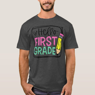 Camiseta Alô, Lápis do 1º ano da rua; Feliz Dia do Primeiro