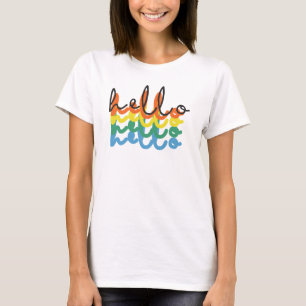 Camiseta "Alô Multicolor"