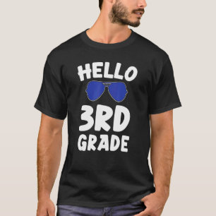 Camiseta Alô, óculos Legal do 3º ano, Meninos do 3º ano S