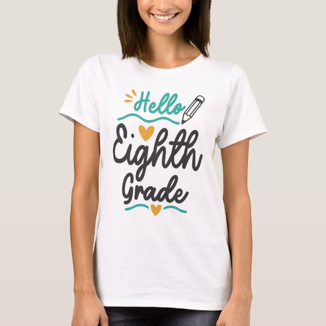 Camiseta Alô, Oitavo Ano De Volta Para O Professor Estudant (Frente)