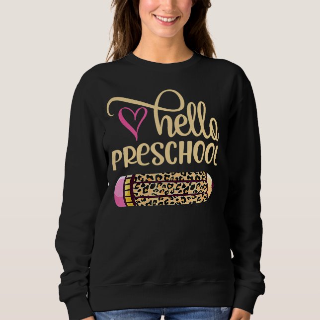 Camiseta Alô, Pêncil Leopard De Volta À Escola 1 (Frente)